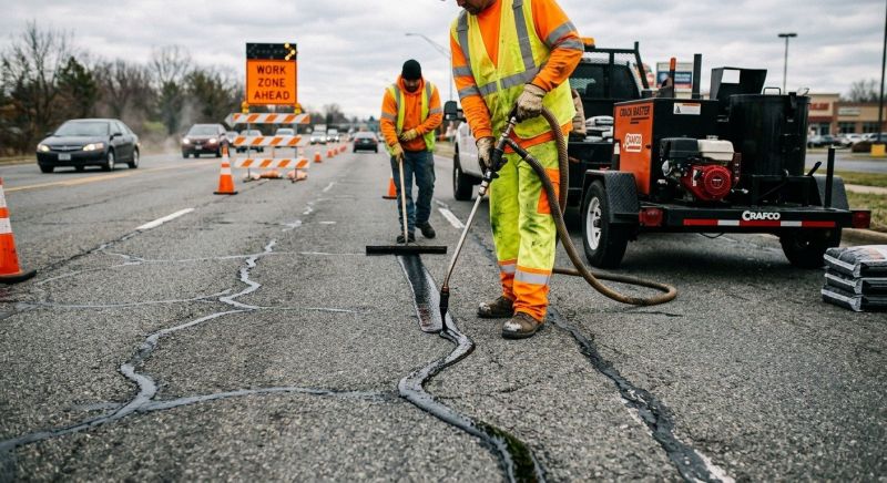 Asphalt Crack Sealing in Fort Collins, CO