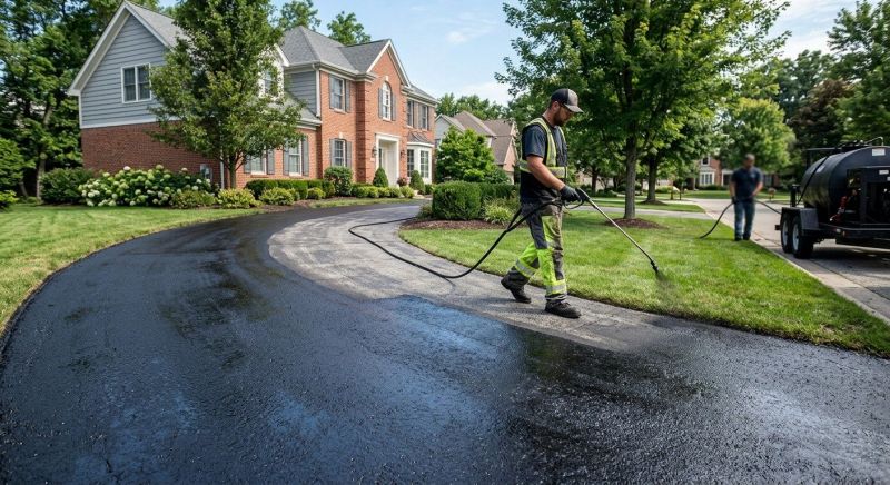 Blacktop Driveway Sealing in Columbus, OH