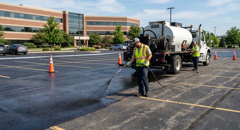 Church Parking Lot Sealcoating in Greenville, SC