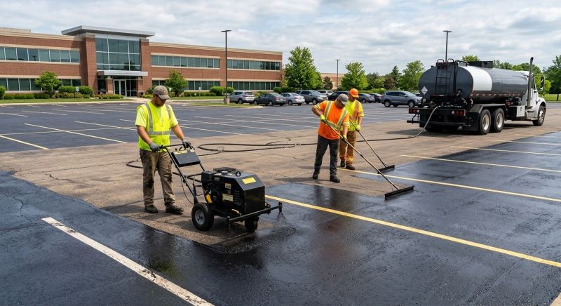 Church Parking Lot Sealcoating in Tampa, FL