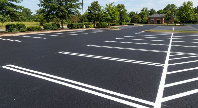 Commercial Asphalt Painting in Suwanee, GA