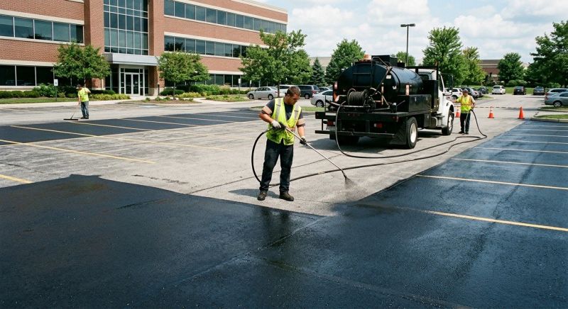 Parking Lot Sealcoating in Columbus, OH