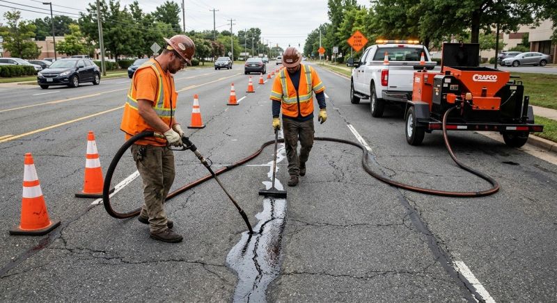 Asphalt Crack Sealing in Fort Collins, CO