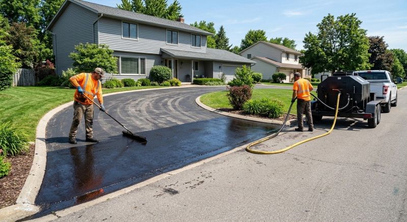 Residential Driveway Sealcoating in Grand Rapids, MI